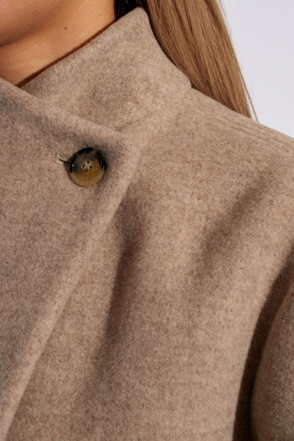 Beige 'Jabadi' short coat Isabel Marant - usb pens men key